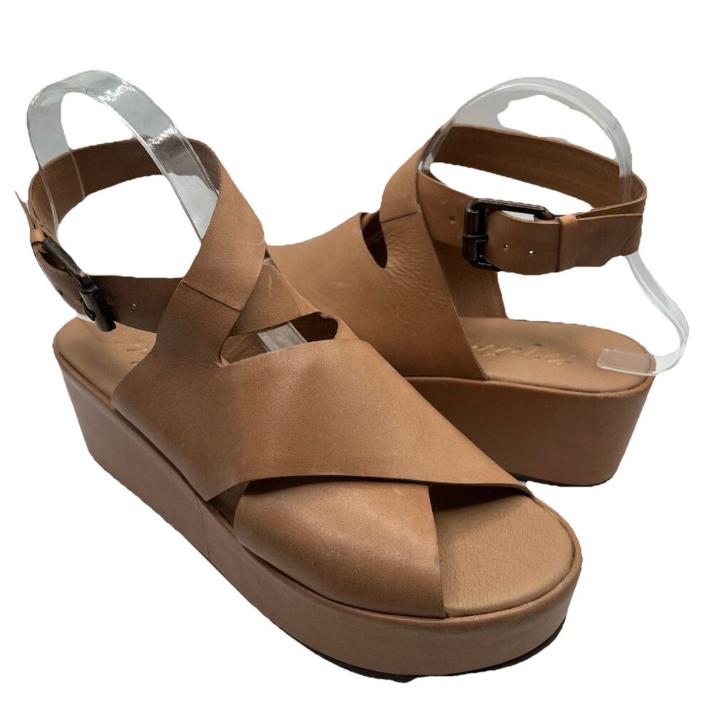Matisse Tan Leather Platform Sandals